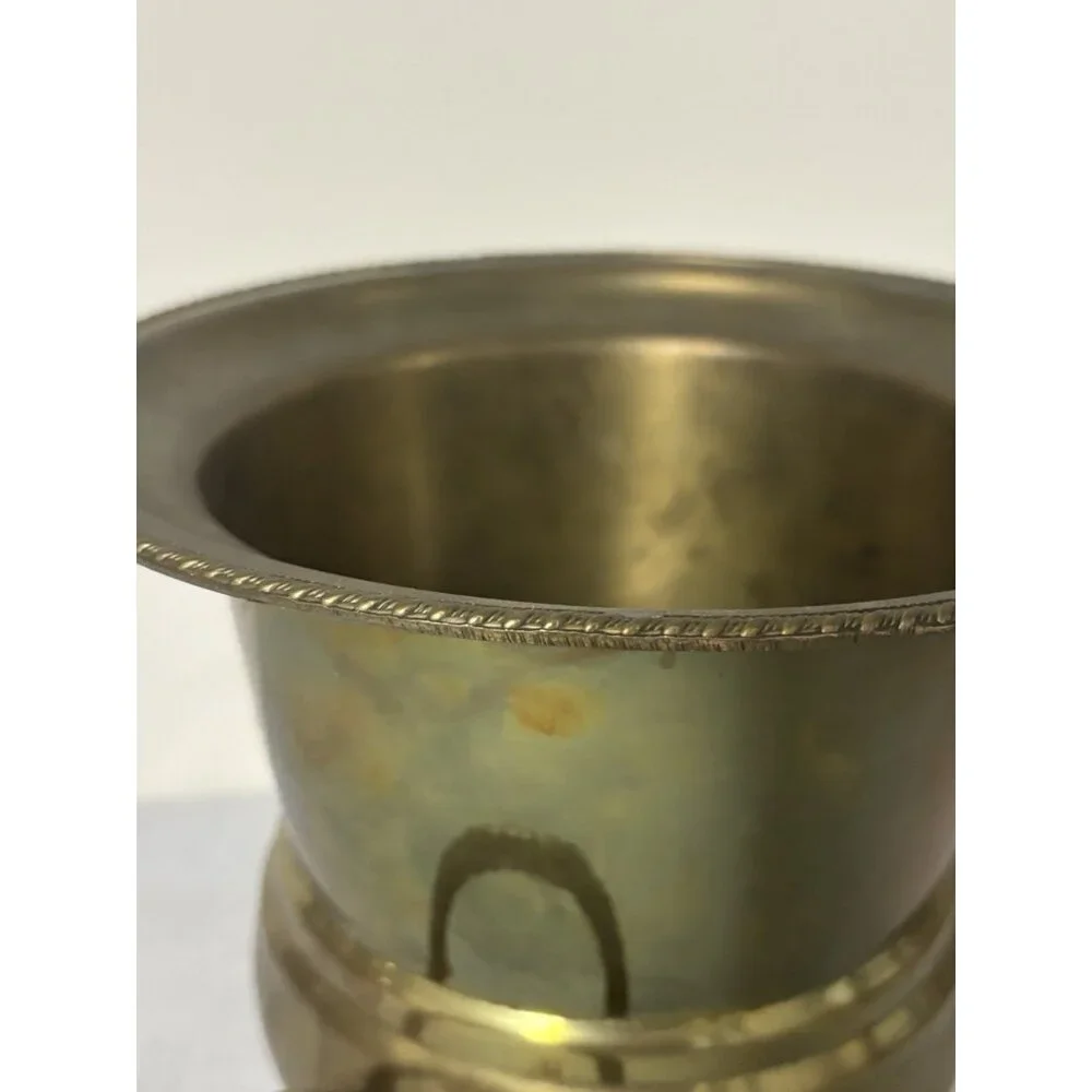 Antique Penco Champagne Bottle Cooler Brass Ice Cooler Wine Serving Cooler